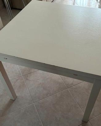 Tavolo Bianco Usato Ikea 90x90 allungabile 168x90