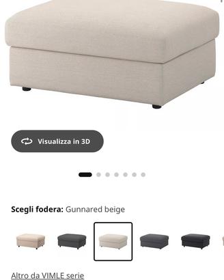 Pouf Contenitore IKEA serie VIMLE