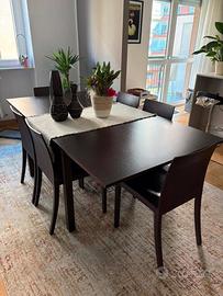 Set in blocco: Tavolo LEMA allungabile, 6 sedie, m