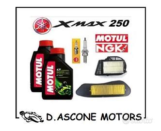 kit tagliando xmax xcity 250 2 filtri 2lt olio Mot