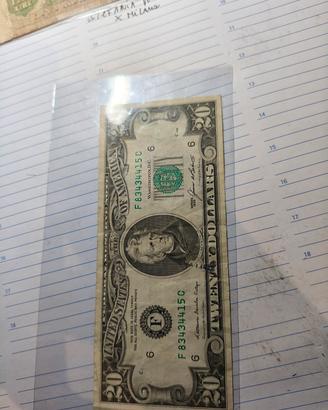 banconota 20 dollari USA 