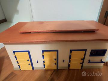 Gioco in legno scuderia cavalli Schleich