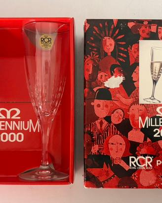6 Flute champagne in cristallo Royal Crystal Rock