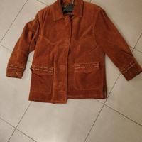 giacca vintage camoscio color marrone