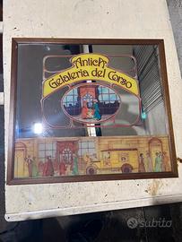 Insegna a specchio Antica gelateria del corso