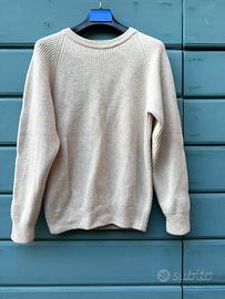 Maglione puro cashmere lavorato a mano