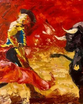 Olio su tela di: David Medina ( Incontro)
