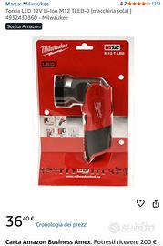 Torcia led milwaukee