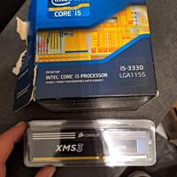 Cpu intel, ram, scheda madre e scheda video