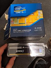 Cpu intel, ram, scheda madre e scheda video