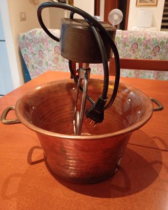 Pentola in rame per polenta 