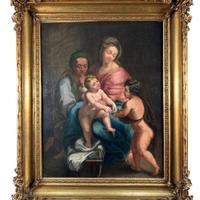 Seguace di Nicolas Poussin, Sacra Famiglia - XVIII