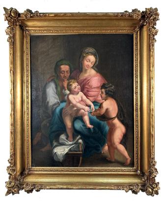 Seguace di Nicolas Poussin, Sacra Famiglia - XVIII