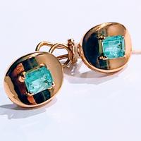 ORECCHINI IN ORO E SMERALDI