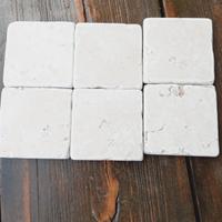 Piastrelle 10x10 in marmo burattato