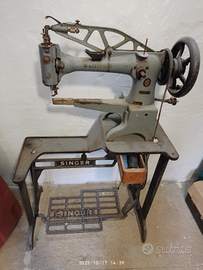 Machina da cucire da calzolaio stile liberty funzi