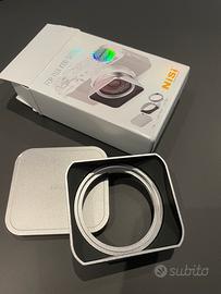 Paraluce e filtro UV per Fujifilm serie X100V/VI