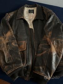 Giaccone pelle invecchiata