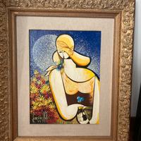 Aldo lanciano quadro Carol in giallo