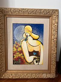 Aldo lanciano quadro Carol in giallo