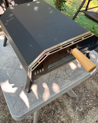 Forno pizza a gas con piatto rotante