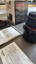 Samyang 50mm T1.5 cine lens MFT