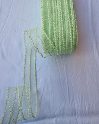 nastro crinolina verde menta  merletto 5cm x 50