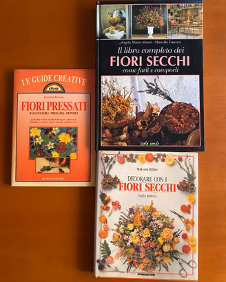 3 Libri sul decoro e utilizzo dei fiori secchi