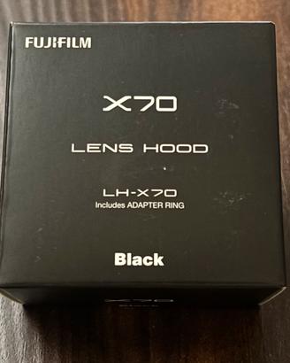 Fujifilm LH-X70 paraluce, portafiltri per X70/X100