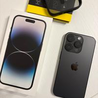 Iphone 14 PRO 128gb nero, cover e pellicola