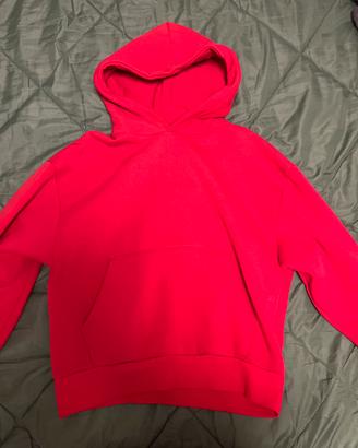 Felpa boxy fit rossa