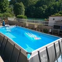 Piscina Intex 549x274x132 e Aspirapolvere a immers