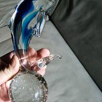 Delfino in vetro di Murano 20 x 8 cm