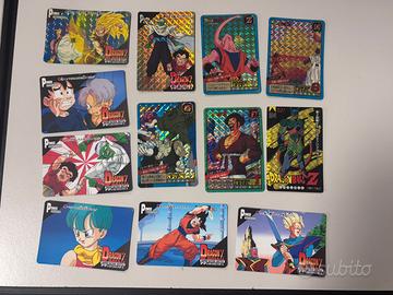 Lotto 98 Carte Dragon Ball Bandai Japan + GT 3D +