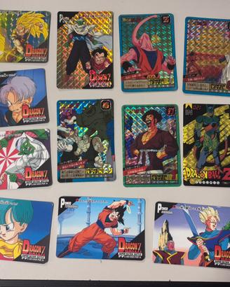 Lotto 98 Carte Dragon Ball Bandai Japan + GT 3D +