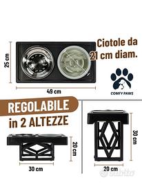Ciotola per animali anti ingozzamento