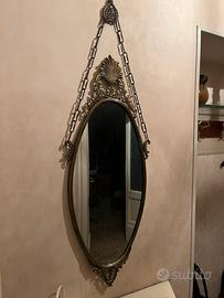 Set Toilette Vintage:Specchiera e Mensola