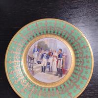 Piatto da parata Sevrès Napoleon dipinto a mano. 