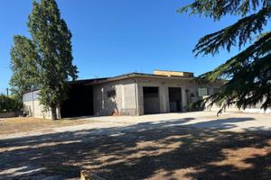 Magazzino con piazzale e terreno