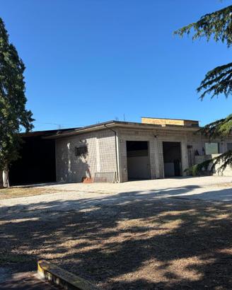 Magazzino con piazzale e terreno