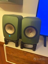 Casse KEF lsx con stand isoacuoustics