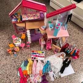 Casa di Malibu di Barbie, Barbie varie, cane, acc.