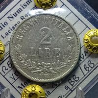 2 Lire Valore del 1863 Zecca Napoli (SIGILLATA È 