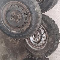5 gomme off road per panda 4x4 141 più 5 cerchi 
