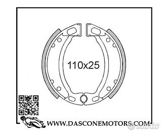Coppia ganasce MBK Booster 1994