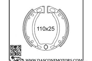 Coppia ganasce MBK Booster 1994