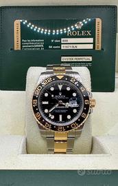 Rolex gmt acciaio oro
