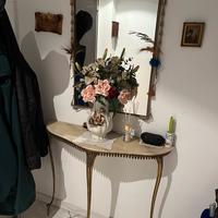 Consolle con Specchio +colonna piedistallo