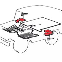 Tappetiti originali sottosedili toyota bj 40 42