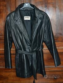 Giacca in pelle nera